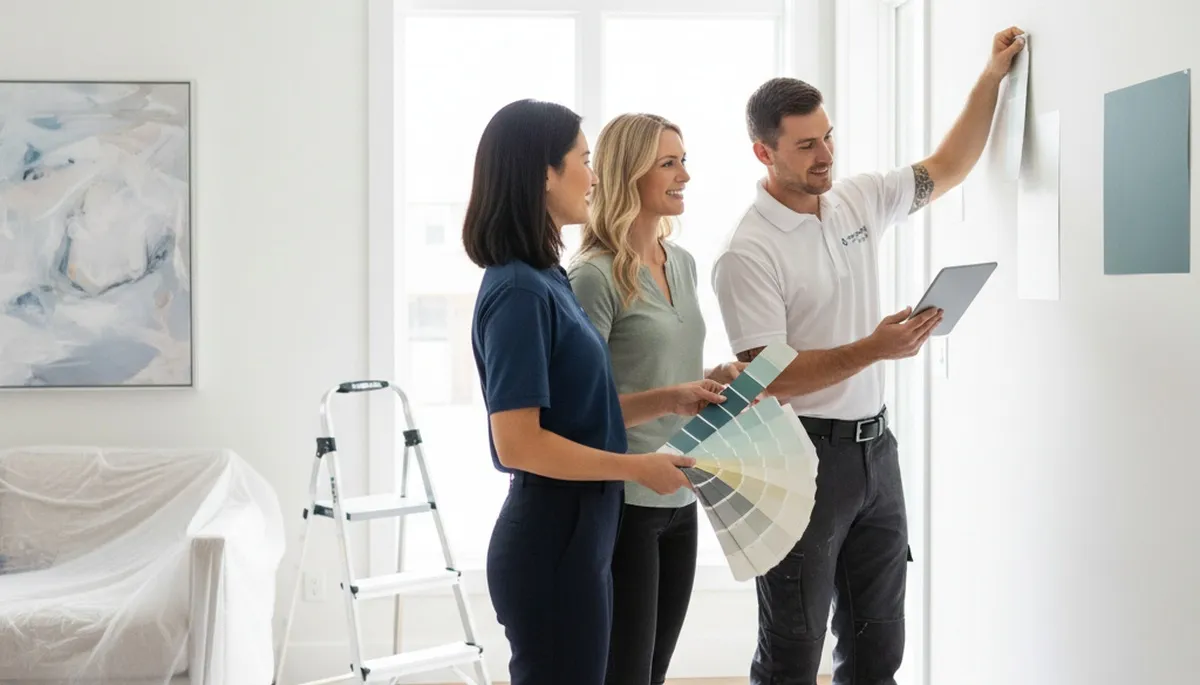 Color consultation for painting projects in Des Moines, IA with expert paint sample guidance