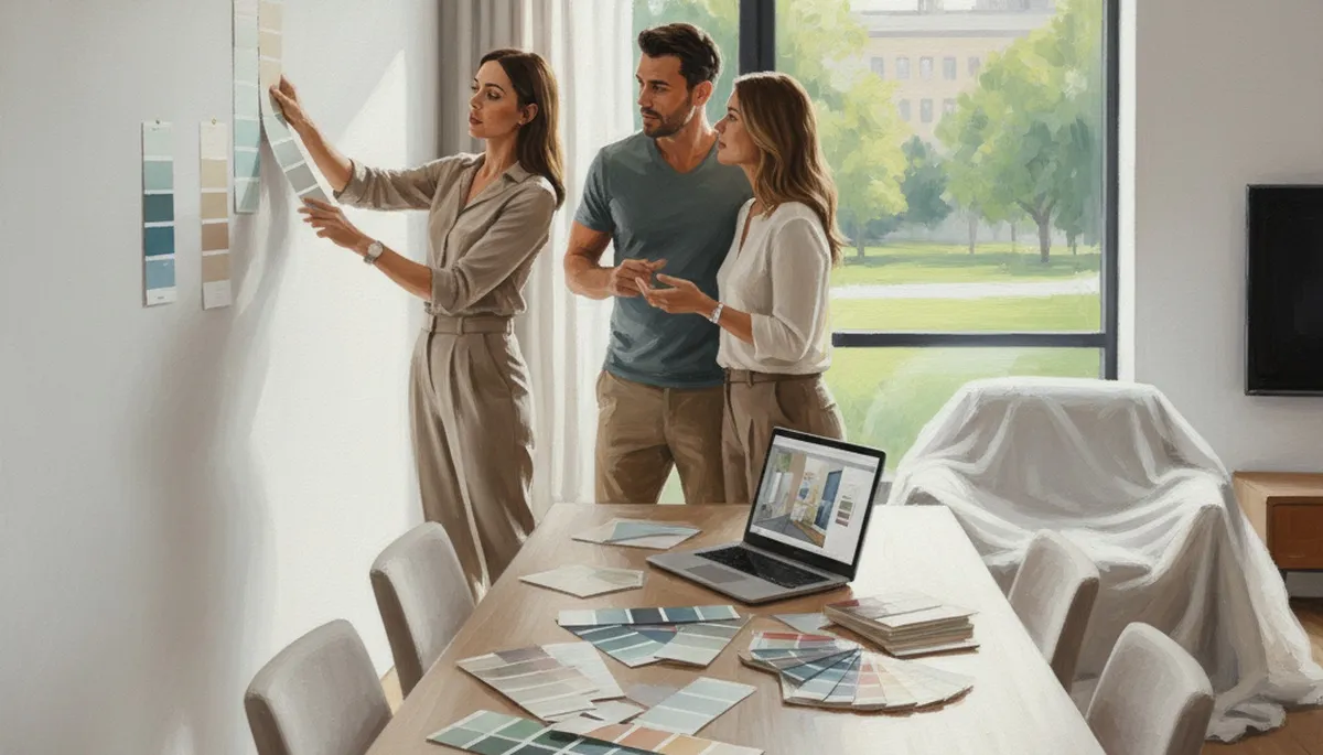 Des Moines, IA color consultation for home and business paint selection on site