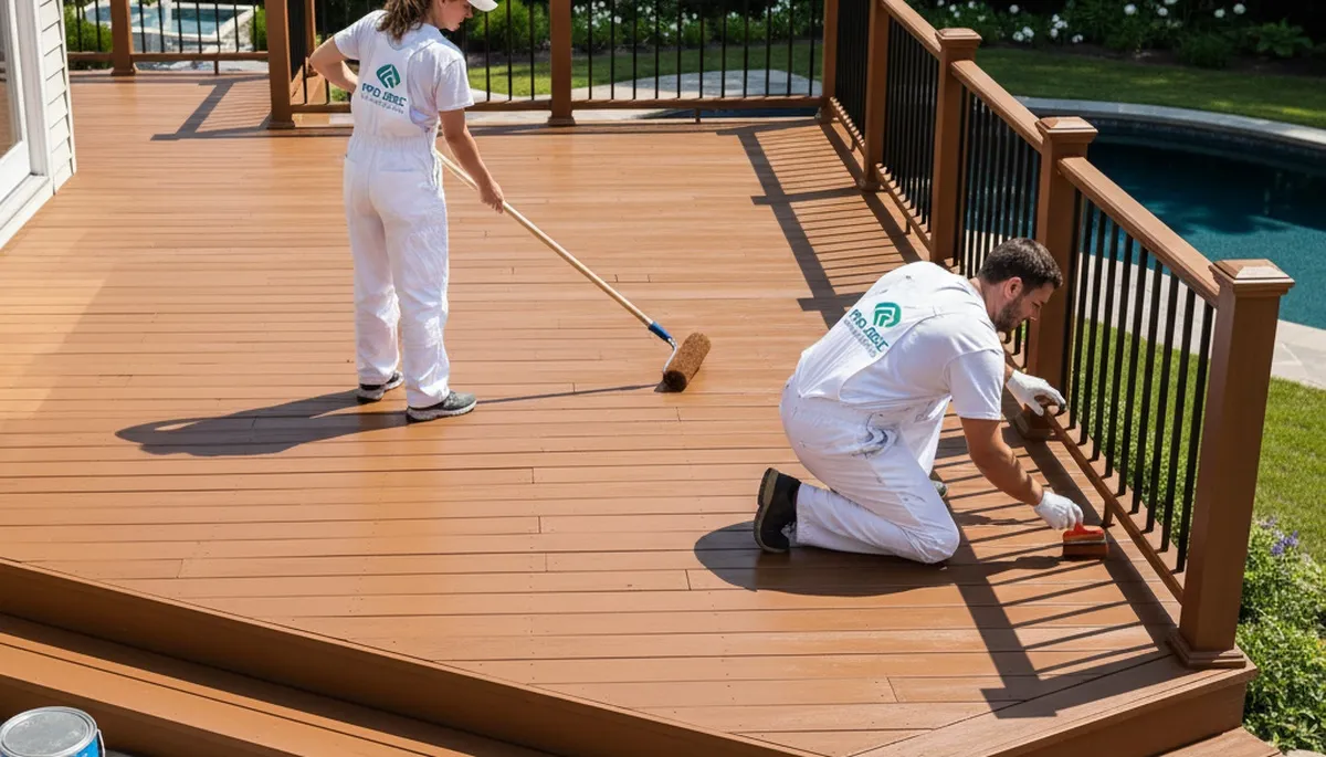 Deck painting service in Des Moines, IA for durable, weather-resistant deck protection