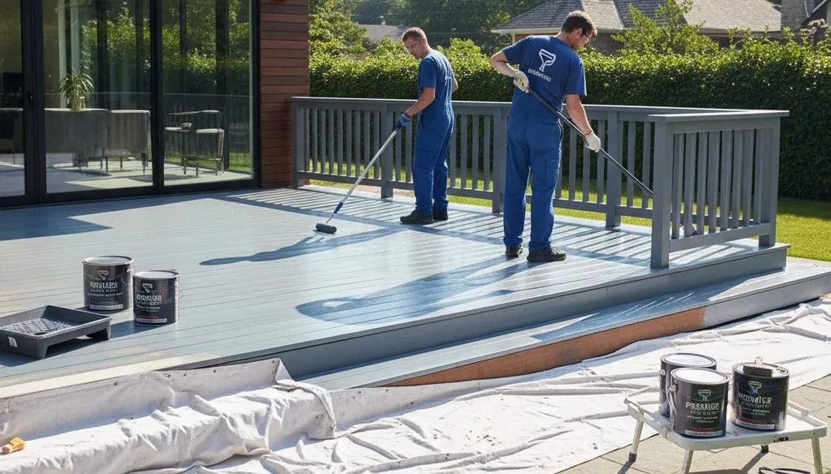 Professional deck painting in Des Moines, IA for durable outdoor protection and curb appeal