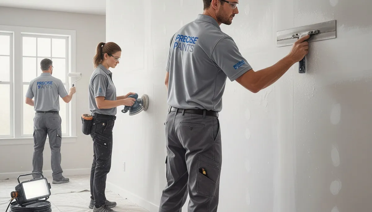 Drywall repair in Des Moines, IA for cracks, dents, and water damage by Des Moines Paint Pros