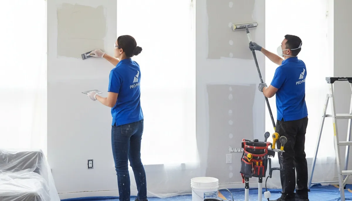 Drywall repair in Des Moines, IA for cracks, dents, and water damage by local painting pros