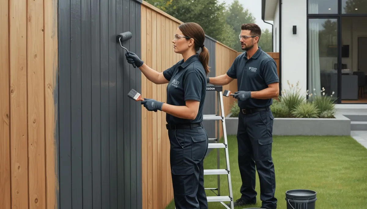 Fence painting service in Des Moines, IA for durable, weather-resistant exterior wood protection